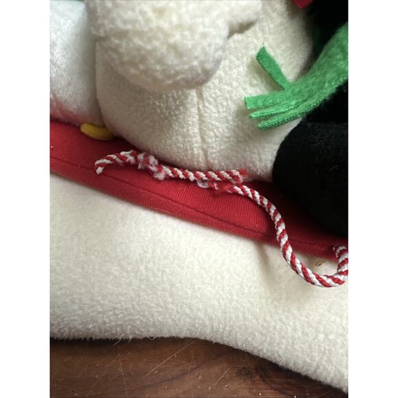 Hallmark Snowman Penguin Dog Plush Animated Singing Sled Ride Holiday Decor - Picture 2 of 6